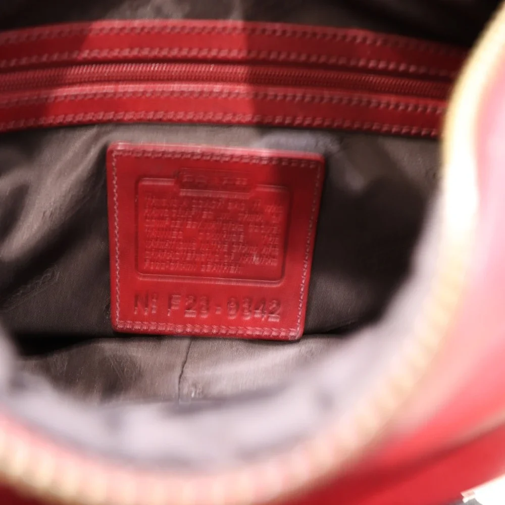 COACH Red Vintage Legacy‎ West Hobo Shoulder Bag - Picture 7 of 9